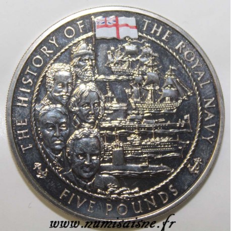 JERSEY - KM 144 - 5 POUNDS 2003 - ROYAL NAVY - ELISABETH II