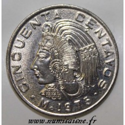 MEXICO - KM 452 - 50 CENTAVOS 1975 with points - EAGLE