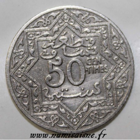 MOROCCO - Y 35.1 - 50 CENTIMES 1339 H (1921)