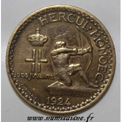 MONACO - KM 111 - 1 FRANC 1924 - POISSY - LOUIS II