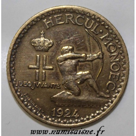 MONACO - KM 111 - 1 FRANC 1924 - POISSY - LOUIS II