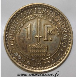 MONACO - KM 111 - 1 FRANC 1924 - POISSY - LOUIS II