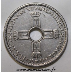NORVEGE - KM 385 - 1 KRONE 1951 - HAAKON VII