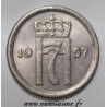 NORWAY - KM 401 - 25 ORE 1957- HAAKON VII