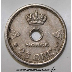NORWAY - KM 384 - 25 ORE 1950 - HAAKON VII