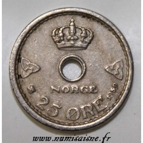 NORVEGE - KM 384 - 25 ORE 1950 - HAAKON VII