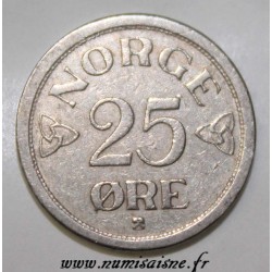 NORWAY - KM 401 - 25 ORE 1955 - HAAKON VII