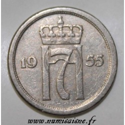 NORVEGE - KM 401 - 25 ORE 1955 - HAAKON VII