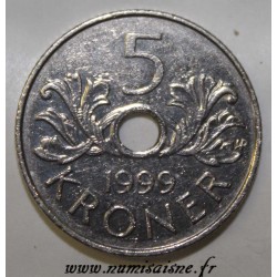 NORWAY- KM 463 - 5 KRONER 1999 - HARALD V