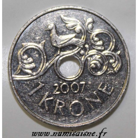 NORWEGEN - KM 462 - 1 KRONE 2007 - HARALD V NORWEGEN - KM 462 - 1 KRONE 2007 - HARALD V