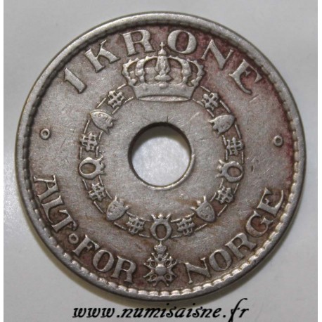 NORWAY- KM 385 - 1 KRONE 1950 - HAAKON VII NORWAY- KM 385 - 1 KRONE 1950 - HAAKON VII