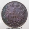 PORTUGAL - KM 526 - 10 REIS 1884 - LOUIS 1ST