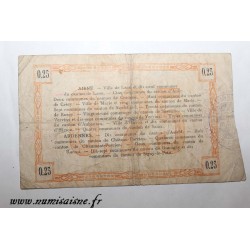 County 02 - LAON - VOUCHER OF 25 CENTIMES 1915 - 19.09 - SERIE 7