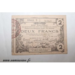 Komitat 02 - LAON - GUTSCHEIN FÜR 2 FRANCS 1916 - 16.06