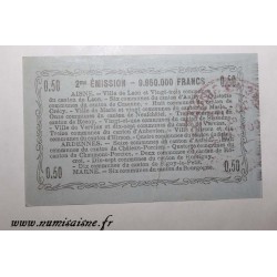 02 - LAON - BON DE 50 CENTIMES 1916 - 16.06 - SÉRIE 34 - DV