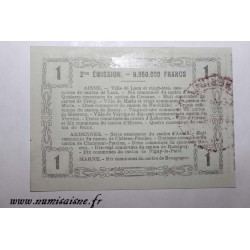 County 02 - LAON - VOUCHER OF 1 FRANC 1916 - 16.06 - SERIE 19