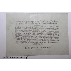 08 - CHARLEVILLE-MÉZIÈRES - BON DE 1 FRANC 1916 - DV