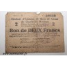 County 08 - CHARLEVILLE-MÉZIÈRES - VOUCHER OF 2 FRANCS 1916 - 11.03