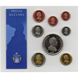 TRISTAN DA CUNHA  - COIN SET BU 2008 - 8 COINS