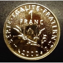 FRANCE - KM 925.1a - 1 FRANC 2000 GOLD - TYPE SOWER