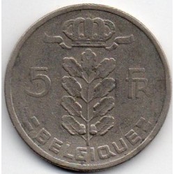 BELGIUM -  KM 134 - 5 FRANCS 1948 - CERES TYPE - FRENCH LEGEND