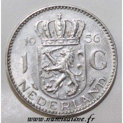 NETHERLANDS - KM 184 - 1 GULDEN 1956