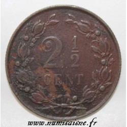PAYS BAS - KM 108.1 - 2 1/2 CENTS 1886 - GUILLAUME III