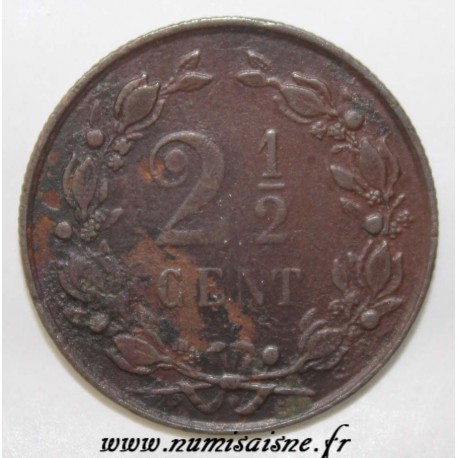 NETHERLANDS - KM 108.1 - 2 1/2 CENTS 1886 - GUILLAUME III