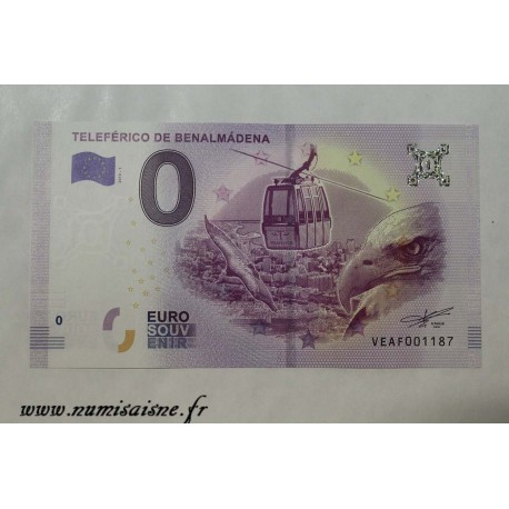 SPANIEN - TOURISTISCH 0 EURO SOUVENIR-SCHEINE - BENALMADENA KABELWAGEN - ALDER - 2019