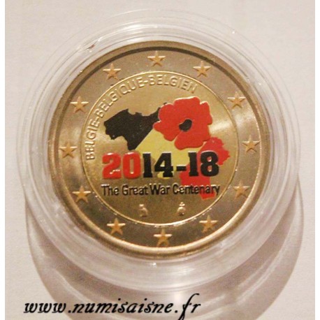 BELGIUM - 2 EURO 2014 - Centenary of the 1st World War - COLOR