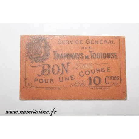 Komitat 31 - TOULOUSE - 10 CENTIMES - TRAMWAYS