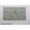 County 47 - TONNEINS - VOUCHER OF 10 CENTIMES 1918 - 05.06