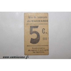 47 - MARMANDE - 5 CENTIMES 1918 - DV