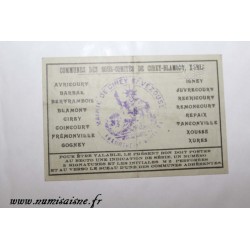 County 54 - CIREY - BLAMONT - XURES - 1 FRANC 1916