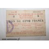 County 55 - MONTMEDY - VOUCHER OF 5 FRANCS 1916 - 07.07