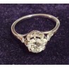 PLATINUM RING - SOLITAIRE (ABOUT 0.78 CARATS) - 8 CLAWS