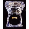 YELLOW GOLD RING - 18 CARATS - PAVING 60 BRILLIANT