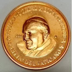 VATICAN - 2 EURO CENT 2005 - JEAN PAUL II - PROTOTYPE