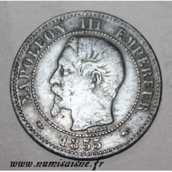 FRANCE - KM 776 - 2 CENTIMES 1855 A Paris TYPE NAPOLEON III - Dog mintmark