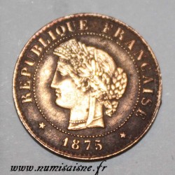 GADOURY 88 - 1 CENTIME 1875 A - PARIS - TYPE CÉRÈS - KM 826