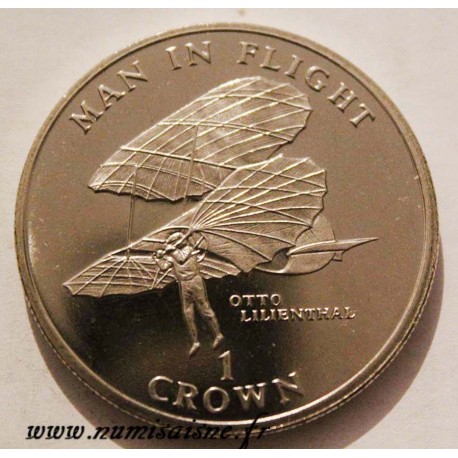 ISLE OF MAN -  KM 417 - 1 CROWN 1994 - OTTO LILIENTHAL