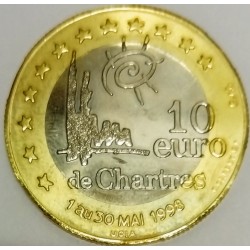 EURO DES VILLES - EURE-ET-LOIRE - 28 - CHARTRES - 10 EURO 1998