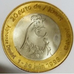 FRANCE - GARD - 30 - NIMES - EURO OF CITIES - 20 EURO 1998 -  ALPHONSE DAUDET - GOAT