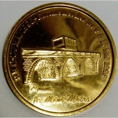 FRANCE - 02 - AISNE - LAON - EURO CITIES - 5 EURO 1998 - POMA LE MINI METRO