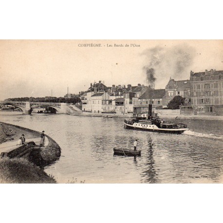 County 60200 - OISE - COMPIEGNE - EDGES OF THE OISE - BARGE