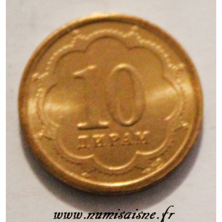 TAJIKISTAN -  KM 3 - 10 DRAMS 2001