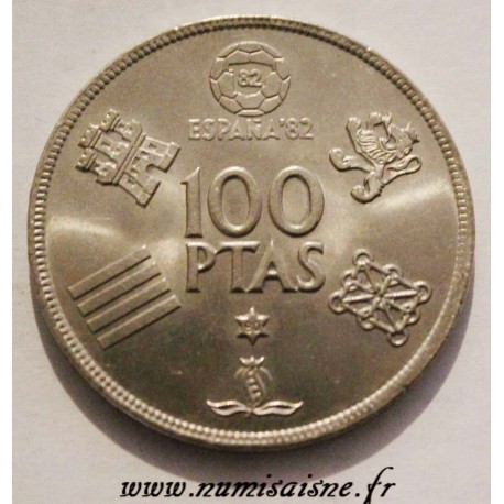 SPAIN - KM 820 - 100 PESETAS 1980 - FOOTBALL WORLD CUP 1982