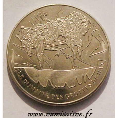 BELGIQUE - MÉDAILLE - LE DOMAINE DES GROTTES DE HAN - 2015