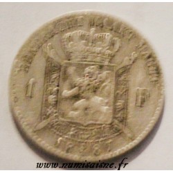 BELGIUM - KM 29 - 1 FRANC 1887 - DUTCH LEGEND