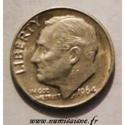 UNITED STATES - KM 195 - 1 DIME - 1964 D - Denver - FRANKLIN ROOSEVELT